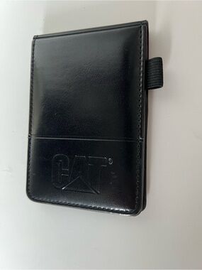 CAT Caterpillar Black notebook holder with Pen Loop